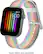 Alt View 11. Modal™ - Pride Edition Woven Nylon Band for Apple Watch 42, 44, 45mm (Series 1-8) and Apple Watch Ultra 49mm - White/Pride Stripe.