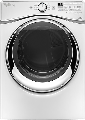  Whirlpool - Duet 7.4 Cu. Ft. 10-Cycle Steam Electric Dryer - White
