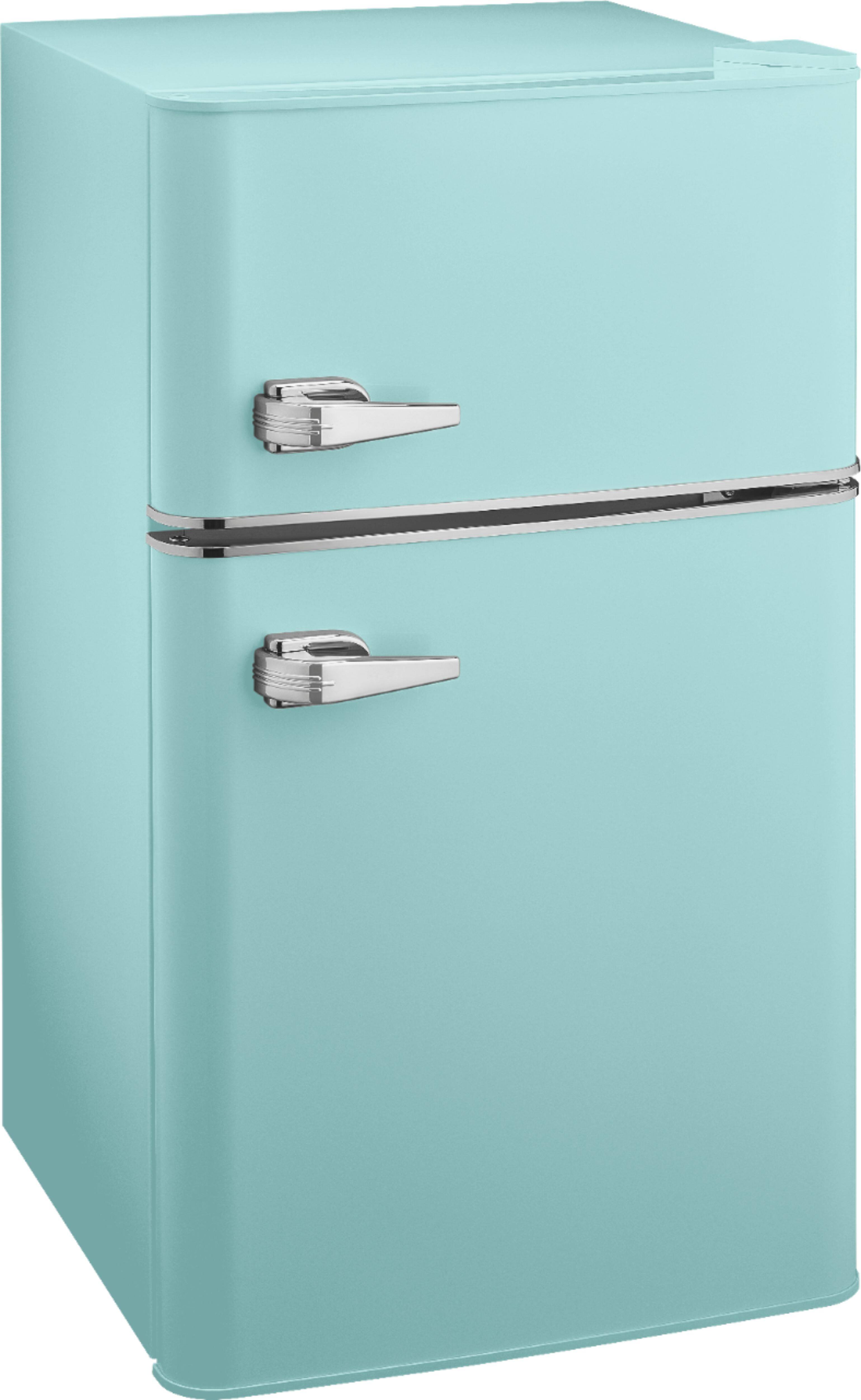 Alt View 17. Insignia™ - Retro 3.1 cu. ft.  Mini Fridge with Top Freezer and ENERGY STAR Certification - Mint.