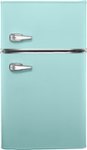 Front Zoom. Insignia™ - Retro 3.1 cu. ft.  Mini Fridge with Top Freezer and ENERGY STAR Certification - Mint.