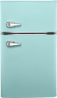 Insignia™ - Retro 3.1 cu. ft.  Mini Fridge with Top Freezer and ENERGY STAR Certification - Mint - Front_Zoom