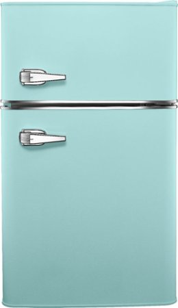 Insignia™ - Retro 3.1 cu. ft.  Mini Fridge with Top Freezer and ENERGY STAR Certification - Mint