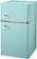 Left Zoom. Insignia™ - Retro 3.1 cu. ft.  Mini Fridge with Top Freezer and ENERGY STAR Certification - Mint.