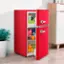 Alt View 16. Insignia™ - Retro 3.1 cu. ft.  Mini Fridge with Top Freezer and ENERGY STAR Certification - Red.