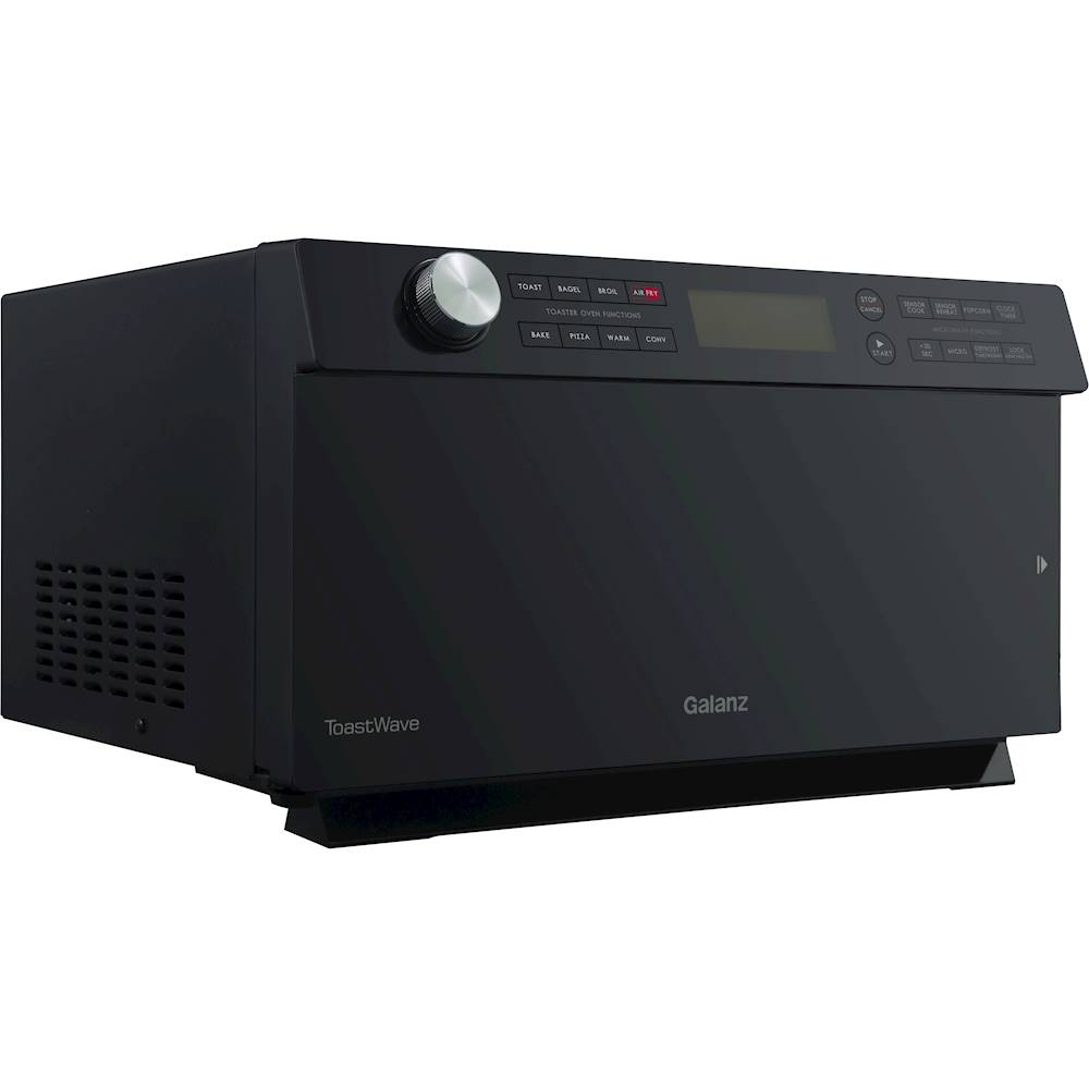 Angle View: Galanz - ToastWave 1.2 Cu. Ft. Convection Microwave with Sensor Cooking - Black