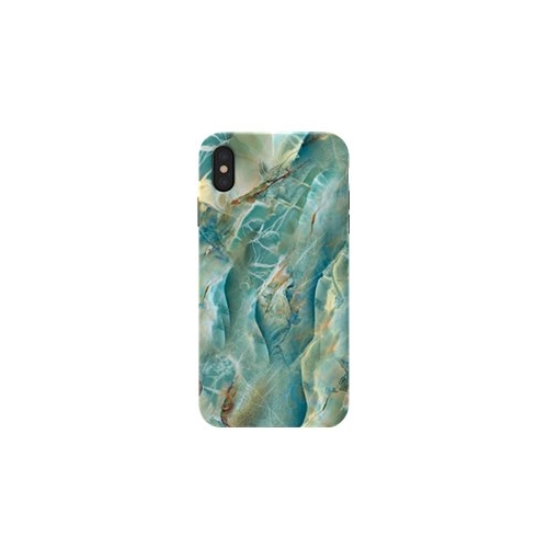Angle View: ArtsCase - StrongFit Case for Apple® iPhone® XS Max - Marble Green
