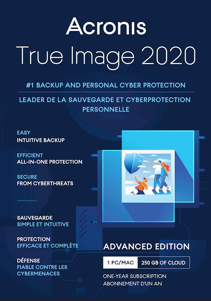 Acronis - True Image 2020 Advanced (1-Year Subscription) - Mac, Windows
