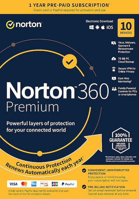 Norton 360 Premium (10 Device) Antivirus InterSecurity Norton 360 Premium (10 Device) Antivirus InterSecurity