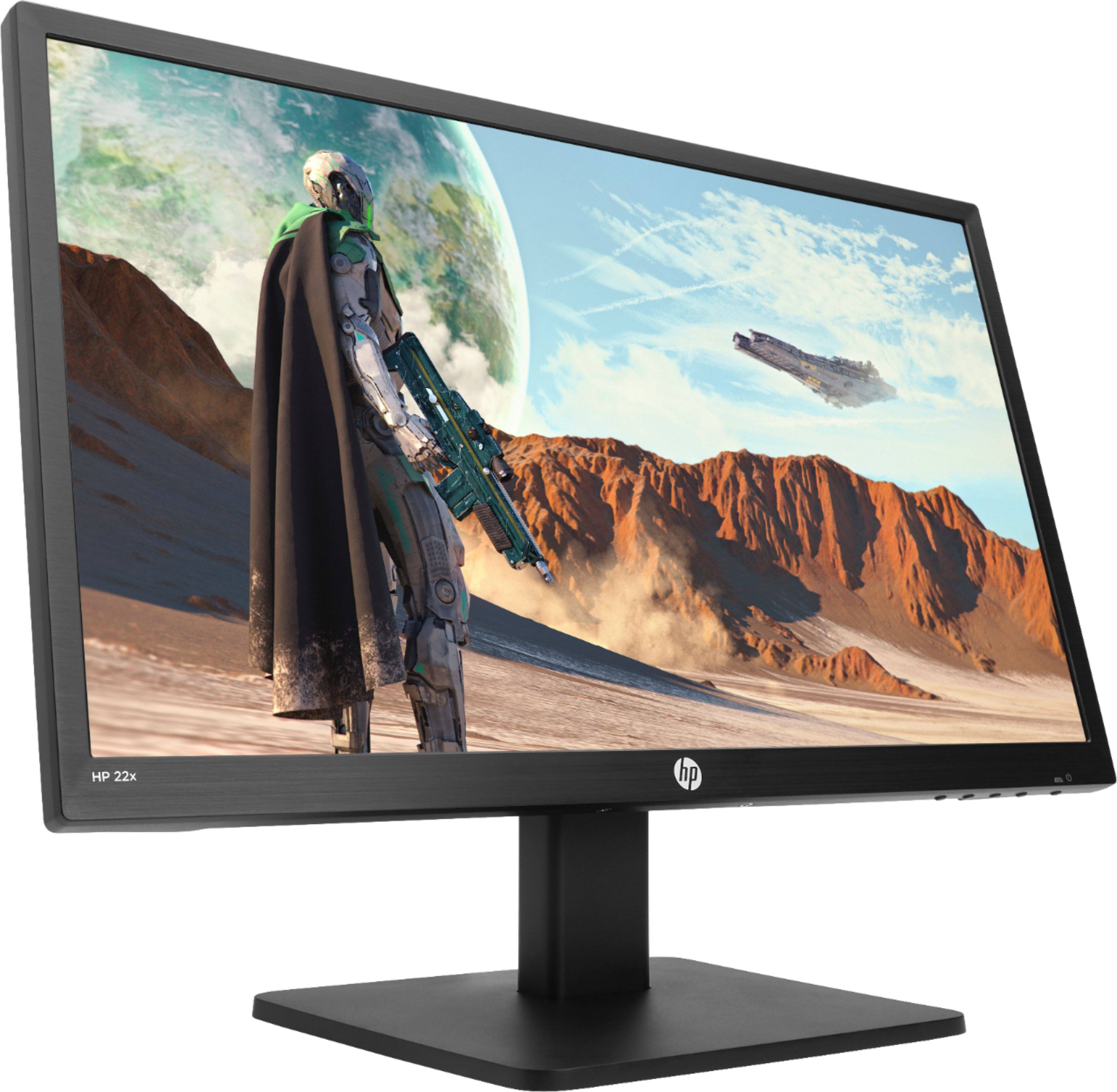 Angle View: HP - Geek Squad Certified Refurbished 21.5" LED FHD FreeSync Monitor - Black