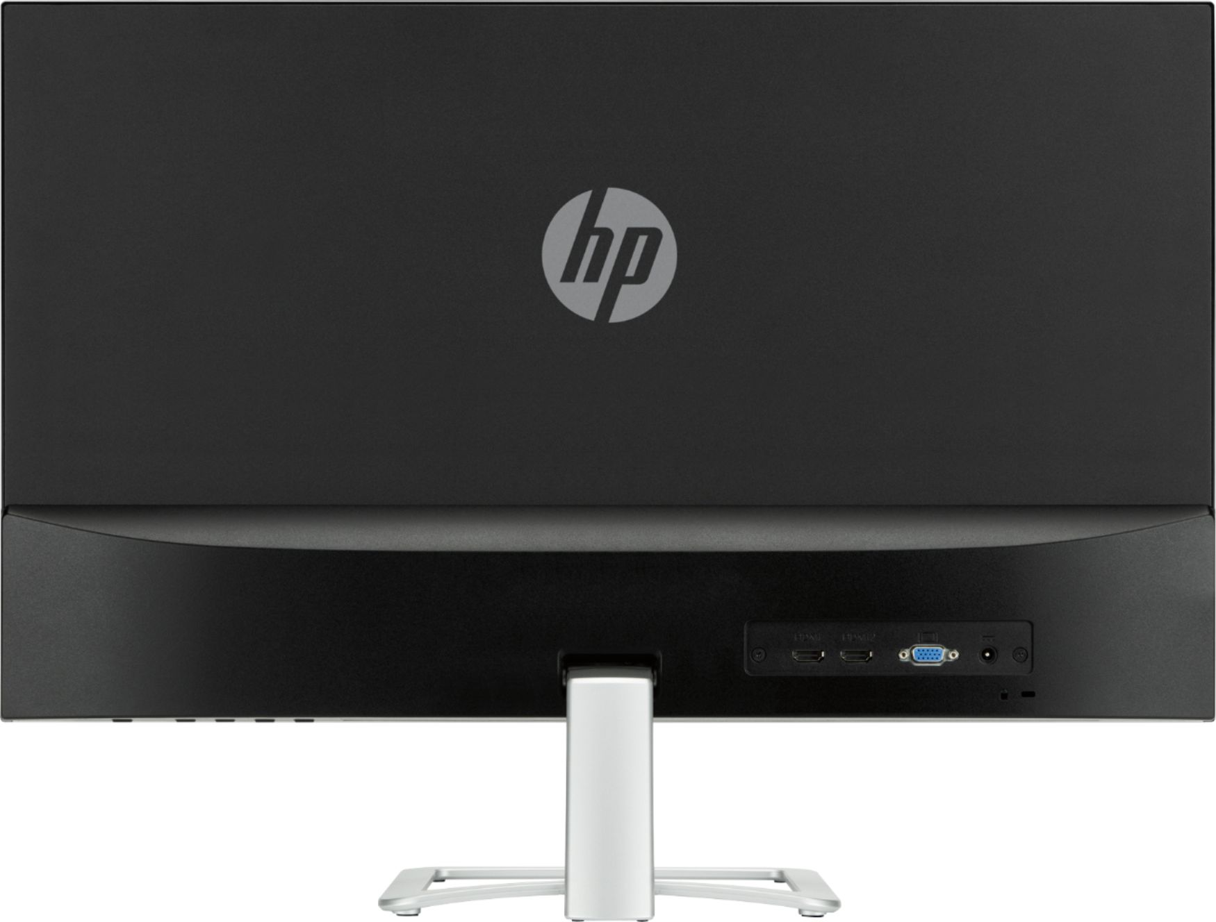 Back View: HP - Geek Squad Certified Refurbished 27" IPS LED FHD Monitor - Natural Silver