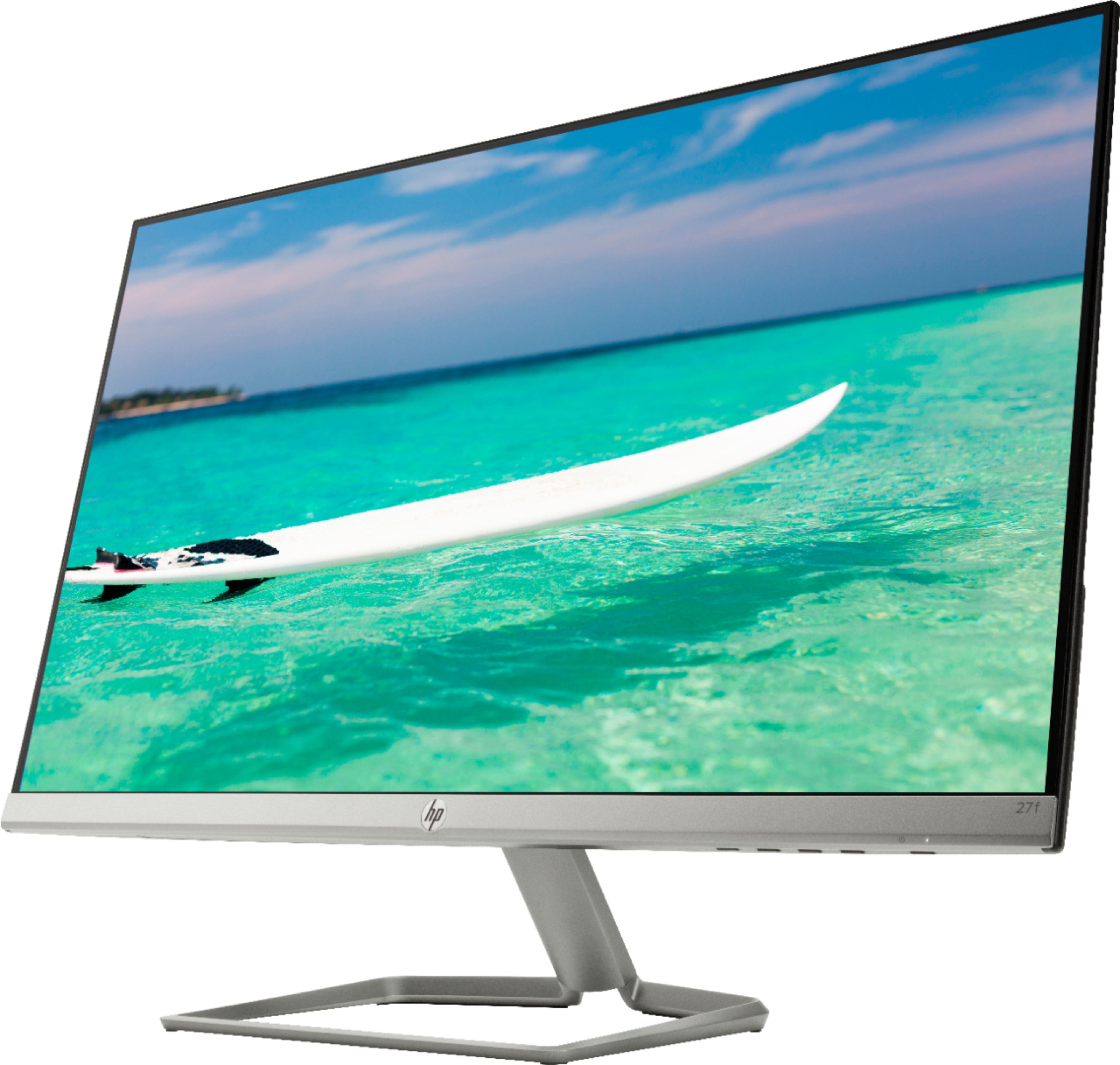 Left View: Samsung - Geek Squad Certified Refurbished A400 Series 24" IPS LED FHD FreeSync Monitor - Black