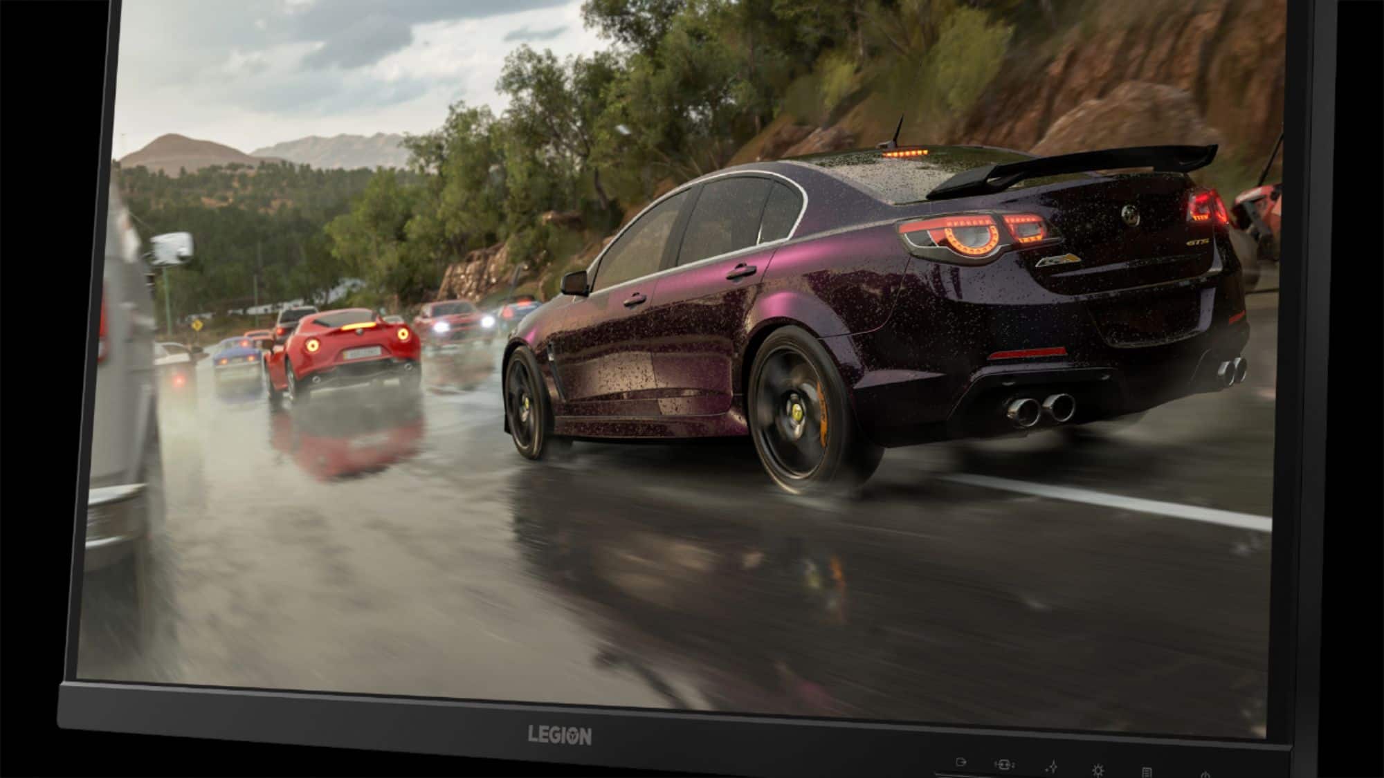 Alt View 14. Lenovo - Geek Squad Certified Refurbished Legion 27" IPS LED QHD Monitor - Raven Black.