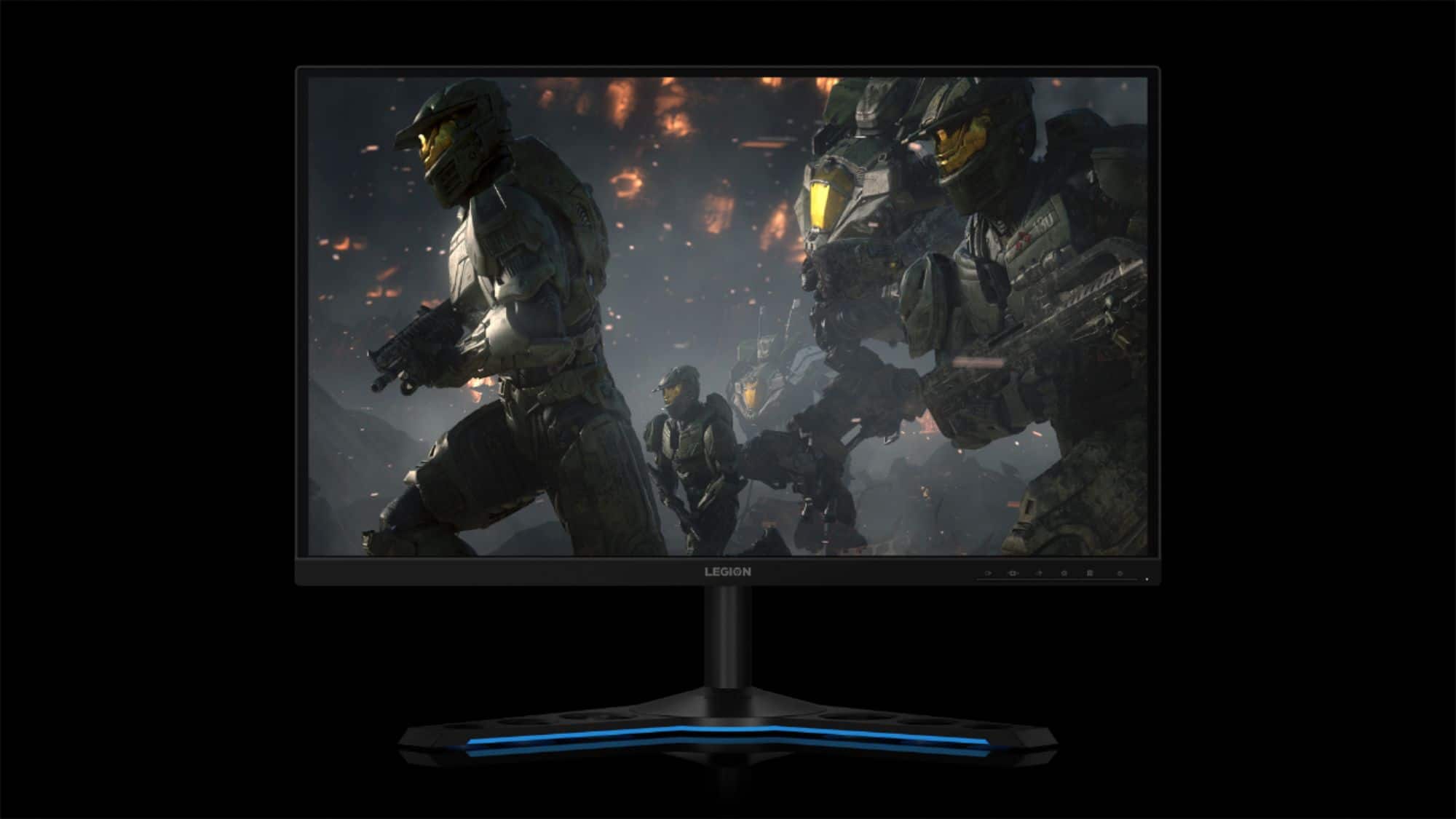 Alt View 16. Lenovo - Geek Squad Certified Refurbished Legion 27" IPS LED QHD Monitor - Raven Black.