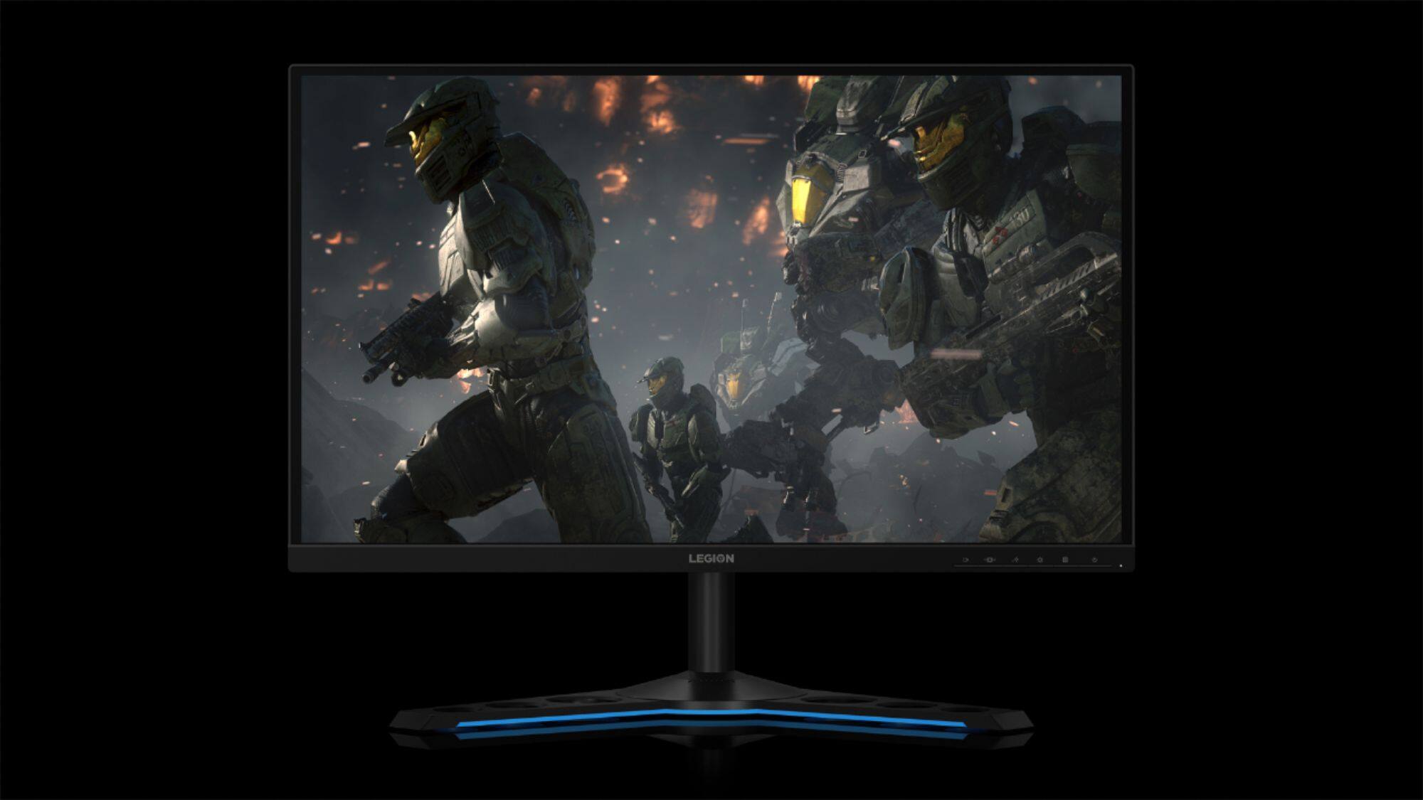 Alt View 16. Lenovo - Geek Squad Certified Refurbished Legion 27" IPS LED QHD Monitor - Raven Black.