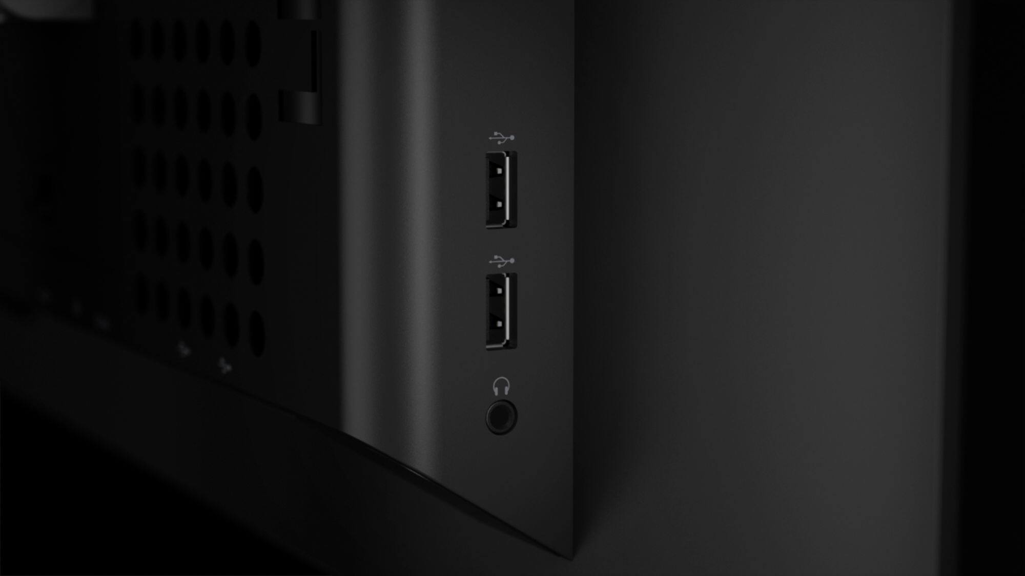 Alt View 18. Lenovo - Geek Squad Certified Refurbished Legion 27" IPS LED QHD Monitor - Raven Black.