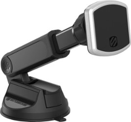 Scosche - MagicMount Pro Extendo Telescoping Window/Dash Magnetic Mount for Most Cell Phones - Black - Front_Zoom