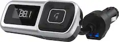 Front. Scosche - BTFREQ Bluetooth FM Transmitter Hands Free Car Kit - Black.