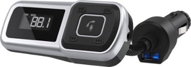 Scosche - BTFreq Universal Bluetooth Hands-free Car Kit with FM Transmitter - Black - Front_Zoom