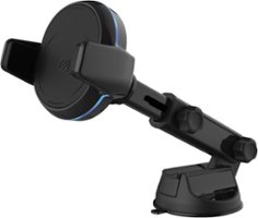Scosche - MagicGrip Extendo Auto-Grip Qi Wireless Charging Telescoping Window/Dash Mount. - Black - Front_Zoom