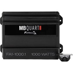 MB Quart - Formula 1000W Class D Digital Mono Amplifier with Variable Low-Pass Crossover - Black - Front_Zoom