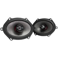 MB Quart - Premium 6" x 8" and 5" x 7" 2-Way Car Speakers with Aerated Paper Cones (Pair) - Black - Front_Zoom