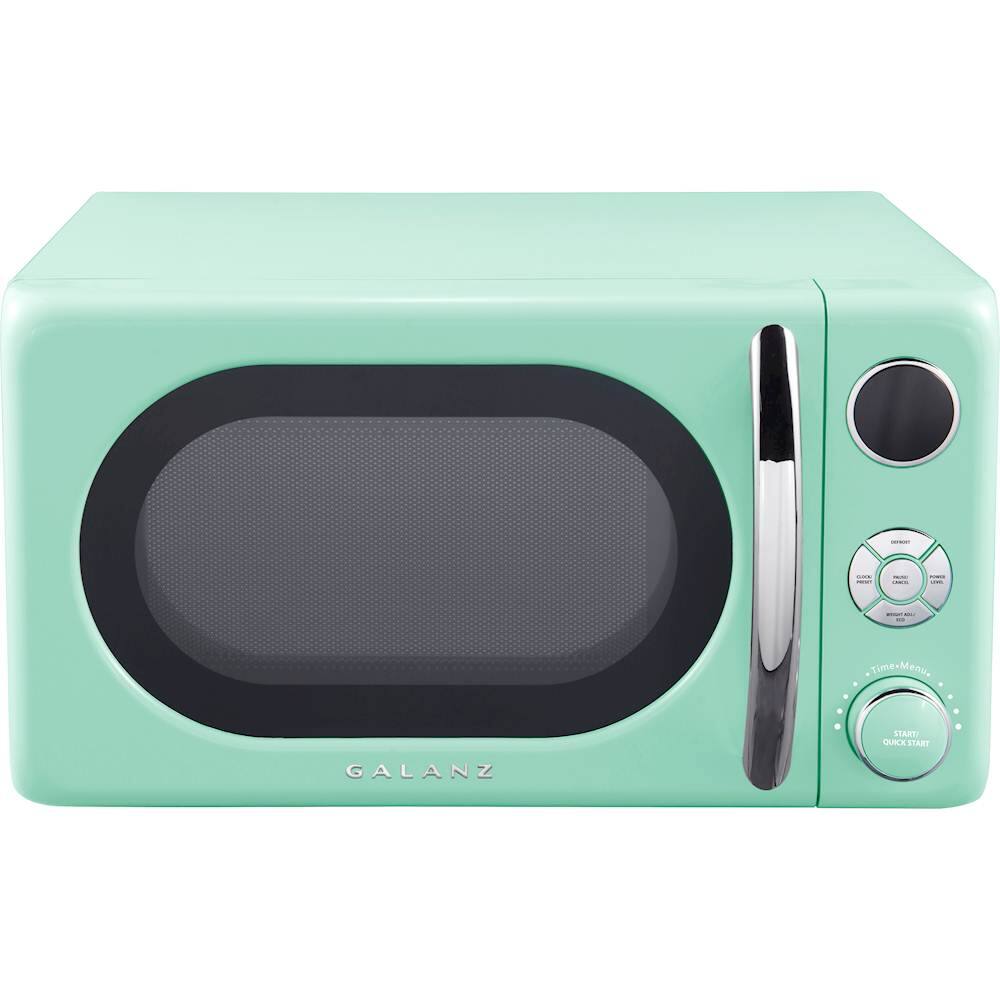Alt View 12. Galanz - Retro 0.7 Cu. Ft. Microwave - Surf green.