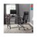 Alt View Zoom 14. Calico Designs - 5-Pointed Star Polyurethane Executive Chair - Black/White Frame.