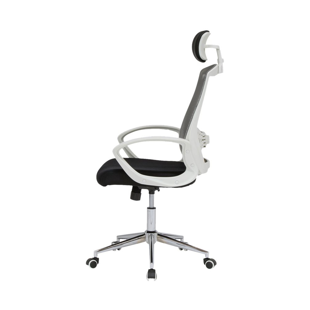 Angle View: Calico Designs - 5-Pointed Star Nylon Frame Executive Chair - Black/Matte White Frame