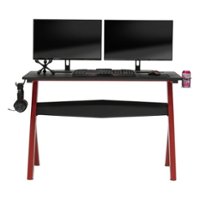 SD Gaming - Overlord Curved Table - Black - Front_Zoom