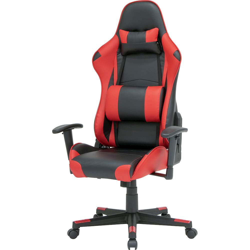 Left View: SD Gaming - High Back Gaming Chair - Black/Red