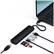 Alt View 14. Satechi - USB-C Slim Multiport Adapter with Ethernet, 4K HDMI, USB-C PD (60W), 2 USB-A, SD/Micro Card for Macbook/Windows Laptops - Matte Black.