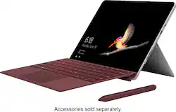 Microsoft - Geek Squad Certified Refurbished Surface Go - 10" Touch-Screen - Intel Pentium Gold - 4GB Memory - 64GB Storage - Silver - Front_Zoom