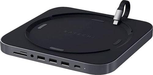 Satechi ST-ABHFM Type-C Aluminium Stand & Hub - Docking station - USB-C - for Apple Mac mini (Late 2018)