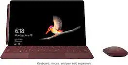 Microsoft - Geek Squad Certified Refurbished Surface Go - 10" Touch-Screen - Intel Pentium - 8GB Memory - 128GB SSD - Wi-Fi + 4G LTE - Silver