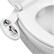 Alt View 15. Luxe - Neo 180 Non-Electric Self-Cleaning Nozzle Universal Fit Bidet Toilet Attachment - White.