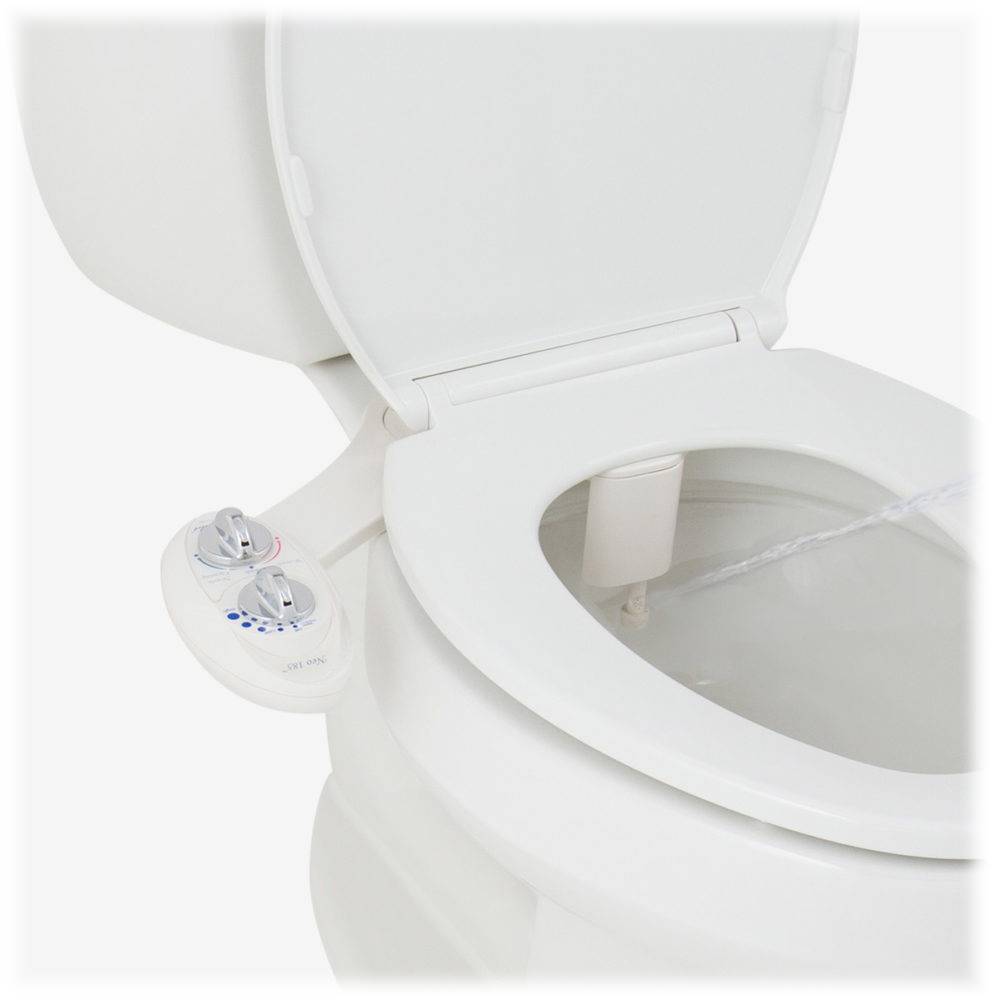 Luxe Bidet Neo 185 – Selbstreinigende Dual Düse – Frische weiß und weiß Wasser ohne Elektrik Mechanische Bidet WC-Aufsatz 