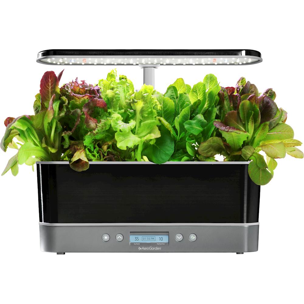 Questions And Answers Aerogarden Harvest Elite Slim 6 Pod With Gourmet Herb Seed Pod Kit Platinum 901123 1200 Best Buy