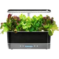 AeroGarden - Harvest Elite Slim 6-Pod with Gourmet Herb Seed Pod Kit - Platinum - Front_Zoom