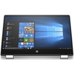 Front Zoom. HP - Pavilion x360 2-in-1 14" Touch-Screen Laptop - Intel Core i5 - 8GB Memory - 256GB SSD - Natural Silver, Vertical Brushed Pattern.