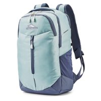 High Sierra - Swerve Pro Laptop Backpack for 17" Laptop - Gray Blue/Blue Haze - Front_Zoom