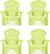 Alt View 11. Little Tikes - Garden Chair for Toddlers (Set of 4) - Green.