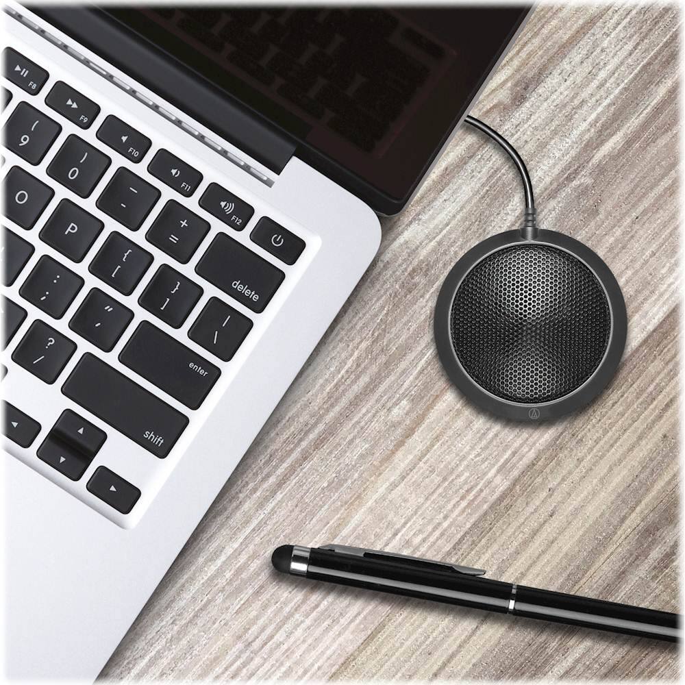 Alt View 12. Audio-Technica - Audio Technica ATR4697-USB Condenser Boundary Mic - Black.