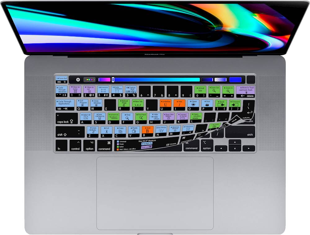 Model: A1708 US Version and 2015-2017 MacBook 12 Inch VFENG Premium Keyboard Cover Skin with MAC OS Shortcut Hot Keys for 2016-2019 MacBook Pro Without Touch Bar 13 Inch Model Number: A1534 