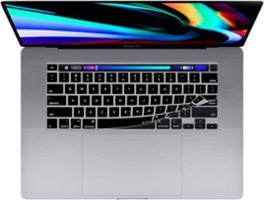 KB Covers - Keyboard Cover for Apple® MacBook® Pro - 13" (2020+) & 16" (2019+) - Black - Front_Zoom