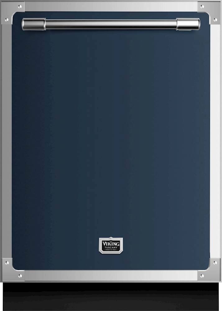 Front. Viking - Tuscany Dishwasher Door Panel Kit for Viking FDWU524 Dishwasher - Slate Blue.