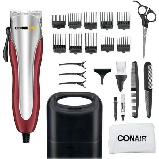 Conair Hair Trimmer Black/Red/Silver HC221R Best Buy
