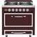 Front. Viking - Tuscany 3.8 Cu. Ft. Freestanding Dual Fuel True Convection Range - Kalamata Red.