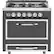 Front. Viking - Tuscany 3.8 Cu. Ft. Freestanding Dual Fuel True Convection Range - Damascus Gray.