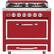 Front. Viking - Tuscany 3.8 Cu. Ft. Freestanding Dual Fuel True Convection Range - San Marzano Red.