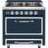 Front. Viking - Tuscany 3.8 Cu. Ft. Freestanding Dual Fuel True Convection Range - Slate Blue.